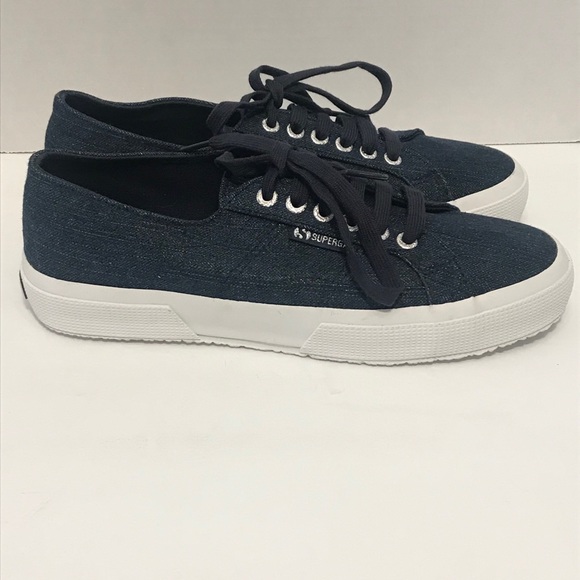 SUPERGA 2750 Denim Shiny Sneakers - Picture 6 of 12